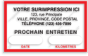 Autocollants à statique